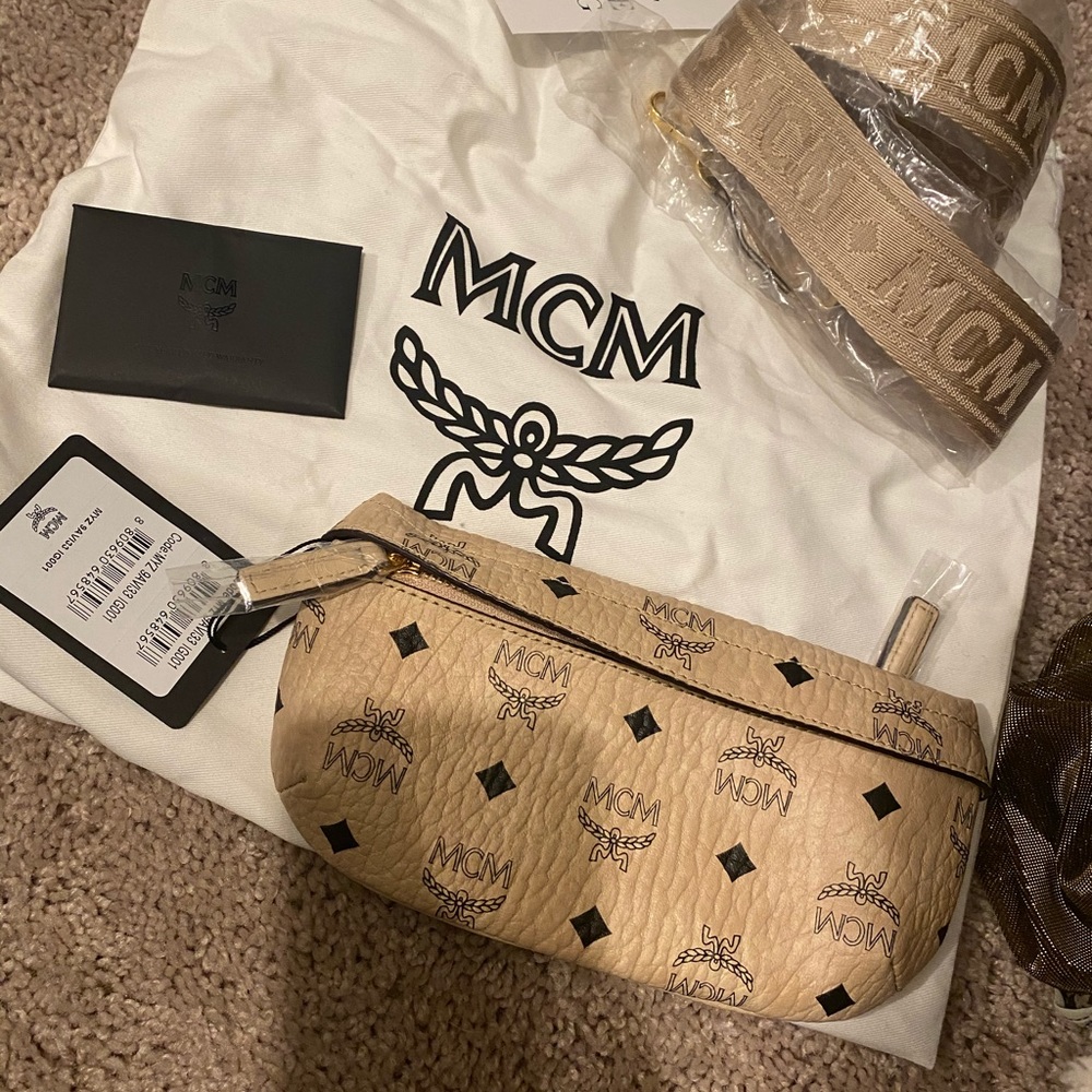 MCM Visetos Small Crossbody Belt Bag